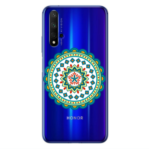 Huawei Nova 5 T Mandala D11 Transparent Silicone TPU Θήκη