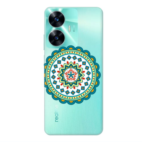 Realme C55 Mandala D11 Transparent Silicone TPU Θήκη