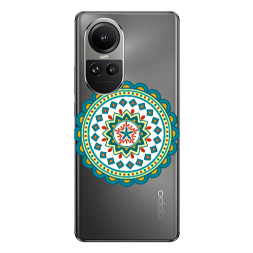 Oppo Reno10 5G Mandala D11 Transparent Silicone TPU Θήκη
