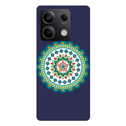 Xiaomi Redmi Note 13Pro 5G Mandala D11 Dark blue Colored Silicone TPU Θήκη