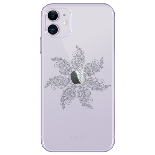 Apple iPhone 11  Mandala D24 Transparent Silicone TPU Θήκη