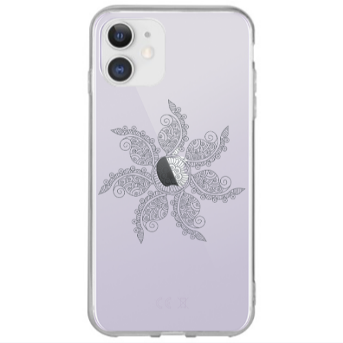 Apple iPhone 12 Mandala D24 Transparent Silicone TPU Θήκη