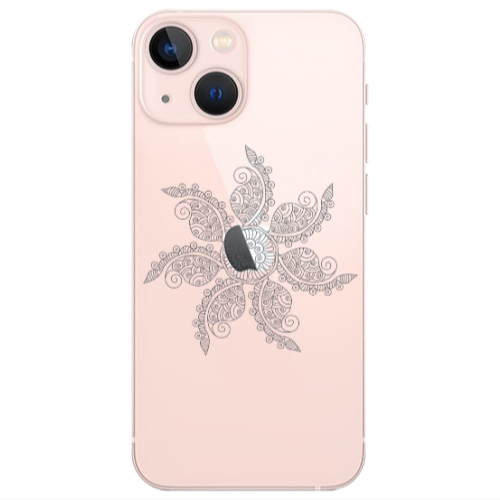 Apple iPhone 13 Mandala D24 Transparent Silicone TPU Θήκη