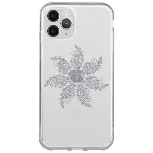 Apple iPhone 13 Pro Max Mandala D24 Transparent Silicone TPU Θήκη