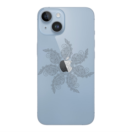 Apple iPhone 14  Mandala D24 Transparent Silicone TPU Θήκη