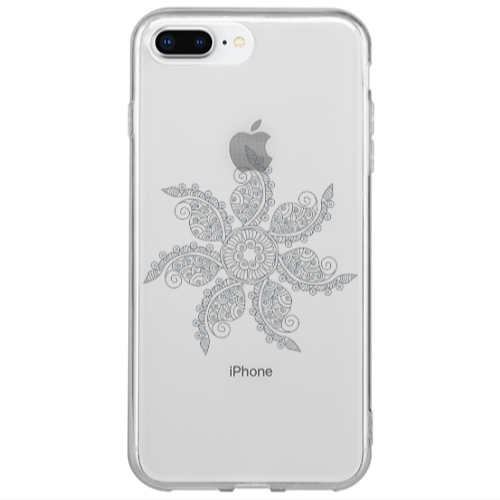 Apple iPhone 7 Plus Mandala D24 Transparent Silicone TPU Θήκη