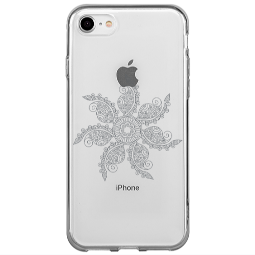 Apple iPhone SE 2020 Mandala D24 Transparent Silicone TPU Θήκη