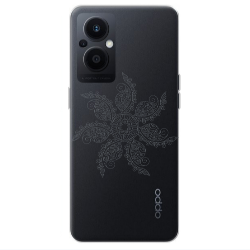 Oppo Reno 7 Lite Mandala D24 Transparent Silicone TPU Θήκη