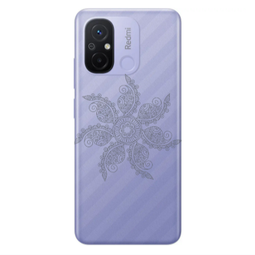 Xiaomi Redmi 12C Mandala D24 Transparent Silicone TPU Θήκη