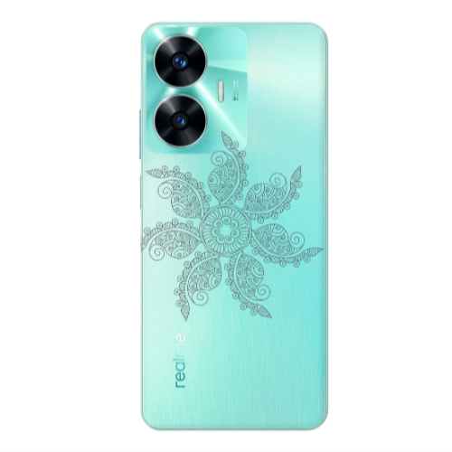 Realme C55 Mandala D24 Transparent Silicone TPU Θήκη