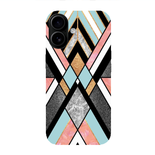 Apple Iphone 16 plus marble mix Transparent Silicone TPU Θήκη
