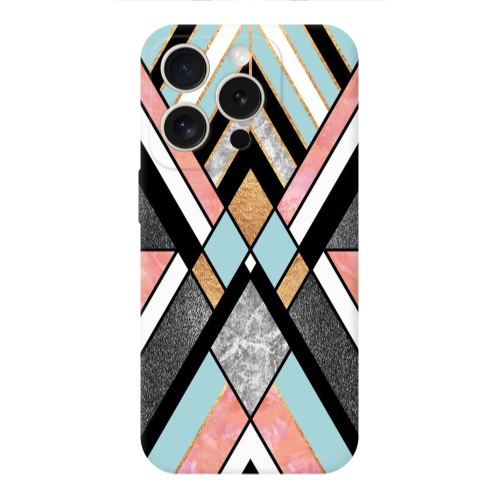 Apple Iphone 16 Pro Max marble mix Transparent Silicone TPU Θήκη