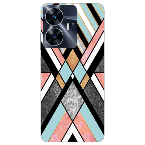 Realme Note 50 marble mix Transparent Silicone TPU Θήκη