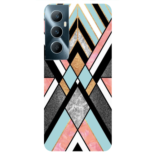 Realme C65 marble mix Transparent Silicone TPU Θήκη