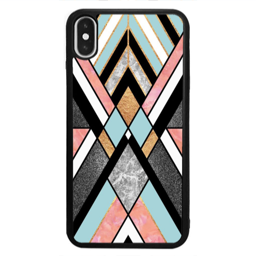 Apple iPhone X marble mix Black Glossy Θήκη