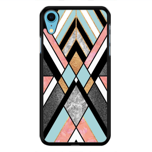 Apple iPhone Xr marble mix Black Glossy Θήκη