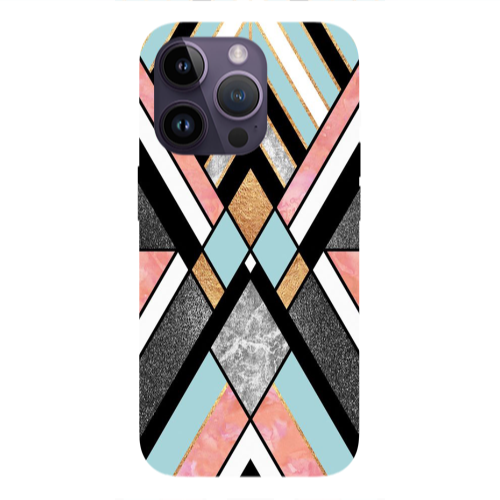 Apple iPhone 14 Pro  marble mix Transparent Silicone TPU Θήκη