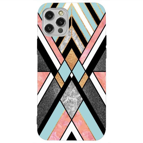 Apple iPhone 12 Pro marble mix Transparent Silicone TPU Θήκη