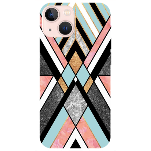 Apple iPhone 13 Mini marble mix Transparent Silicone TPU Θήκη
