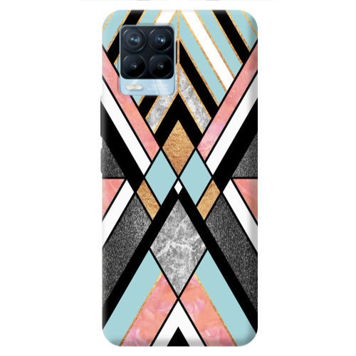 Realme 8 Pro marble mix Transparent Silicone TPU Θήκη