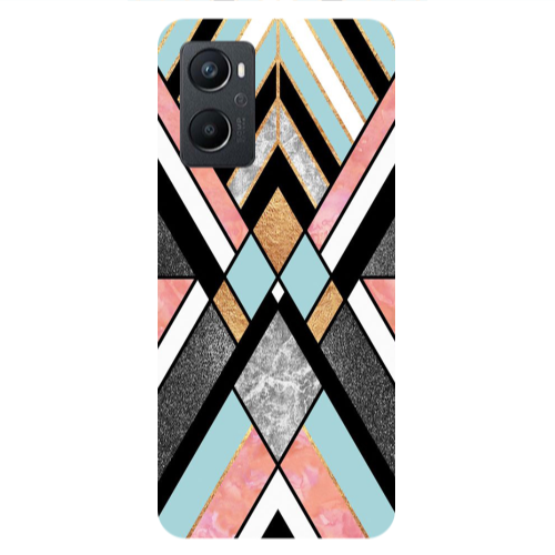 Oppo A 96 marble mix Transparent Silicone TPU Θήκη
