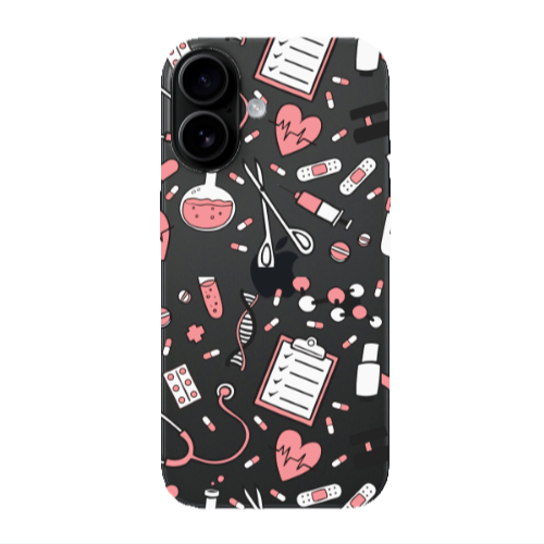 Apple Iphone 16 plus Laboratory Transparent Silicone TPU Θήκη