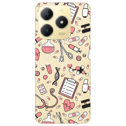 Realme C61 Laboratory Transparent Silicone TPU Θήκη