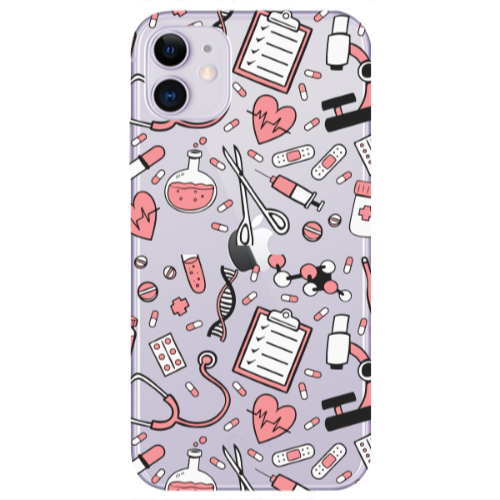 Apple iPhone 11  Laboratory Transparent Silicone TPU Θήκη