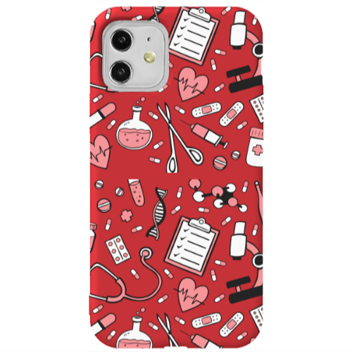 Apple iPhone 11  Laboratory Red Colored Silicone TPU Θήκη