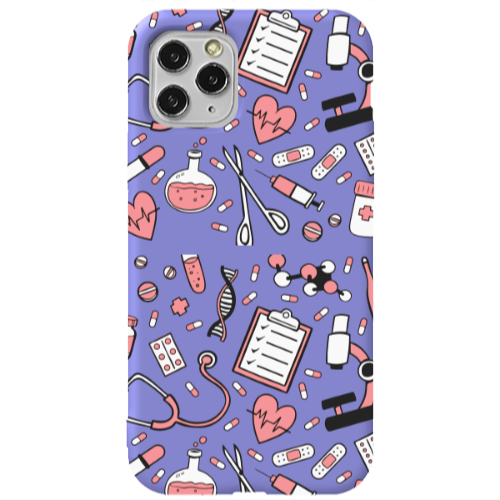 Apple iPhone 11 Pro Laboratory Purple Colored Silicone TPU Θήκη
