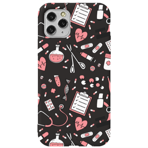Apple iPhone 11 Pro Laboratory Black Colored Silicone TPU Θήκη