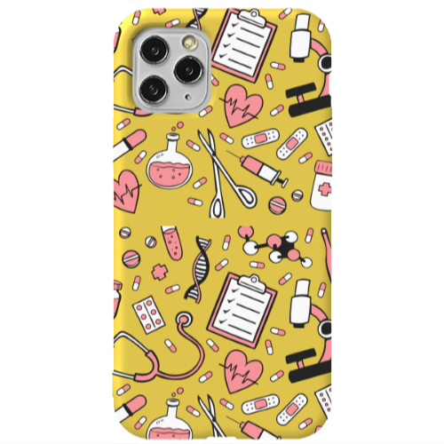 Apple iPhone 11 Pro Laboratory Yellow Colored Silicone TPU Θήκη