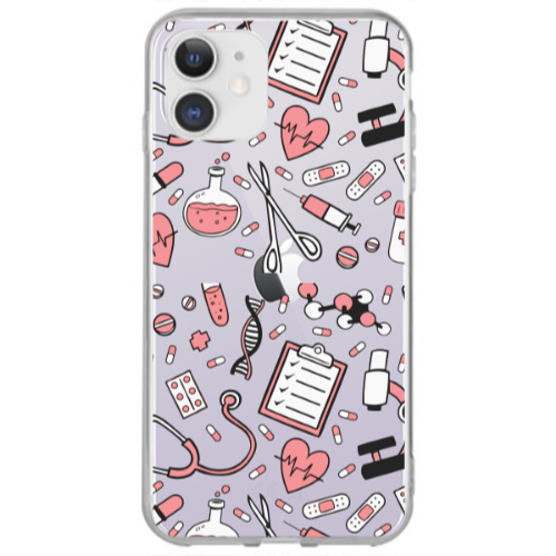 Apple iPhone 12 Laboratory Transparent Silicone TPU Θήκη