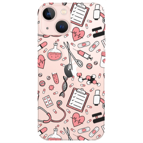 Apple iPhone 13 Laboratory Transparent Silicone TPU Θήκη