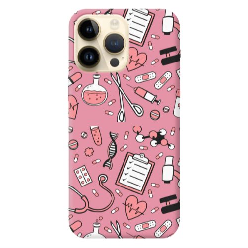Apple iPhone 13 Pro Max Laboratory Pink Colored Silicone TPU Θήκη