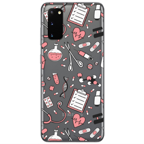 Samsung S20 Laboratory Transparent Silicone TPU Θήκη