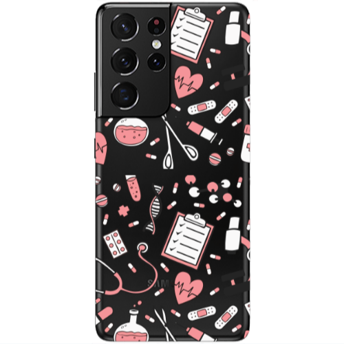 Samsung S21 Ultra Laboratory Transparent Silicone TPU Θήκη