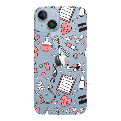 Apple iPhone 14  Laboratory Transparent Silicone TPU Θήκη