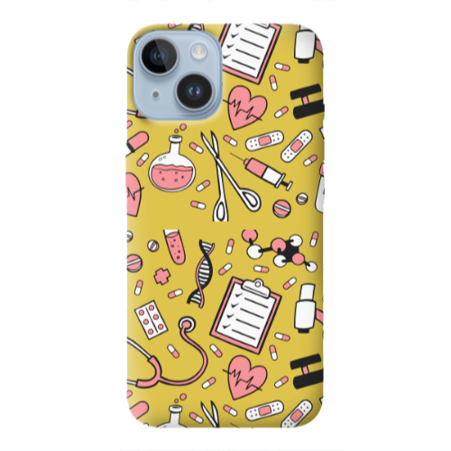 Apple iPhone 14 Plus Laboratory Yellow Colored Silicone TPU Θήκη