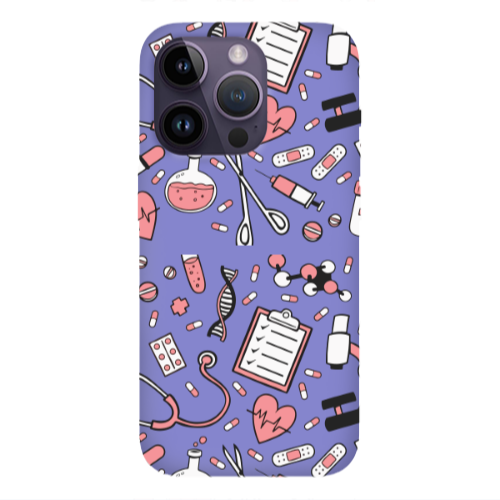 Apple iPhone 14 Pro  Laboratory Purple Colored Silicone TPU Θήκη