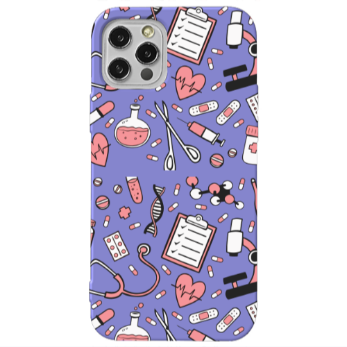 Apple iPhone 13 Pro Laboratory Purple Colored Silicone TPU Θήκη