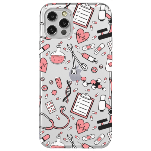 Apple iPhone 12 Pro Laboratory Transparent Silicone TPU Θήκη
