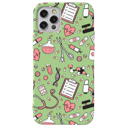 Apple iPhone 12 Pro Laboratory Light Green Colored Silicone TPU Θήκη
