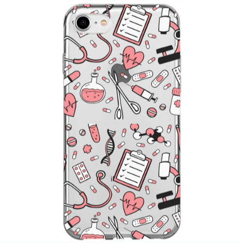 Apple iPhone 7 Laboratory Transparent Silicone TPU Θήκη