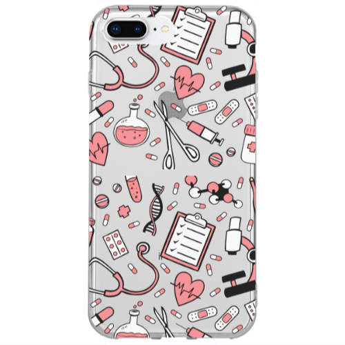 Apple iPhone 7 Plus Laboratory Transparent Silicone TPU Θήκη