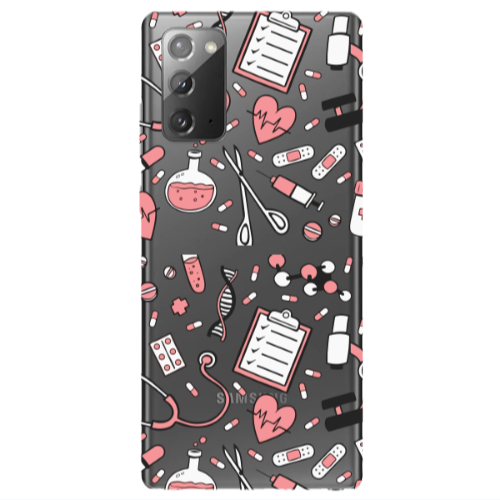 Samsung Note 20 Laboratory Transparent Silicone TPU Θήκη
