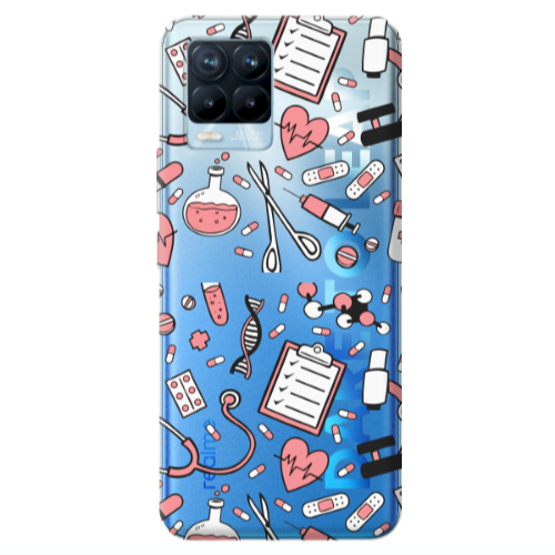 Realme 8 Pro Laboratory Transparent Silicone TPU Θήκη