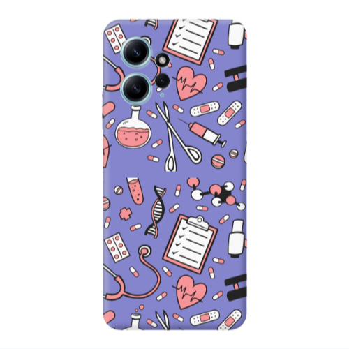 Xiaomi Redmi Note 12 4G Laboratory Purple Colored Silicone TPU Θήκη