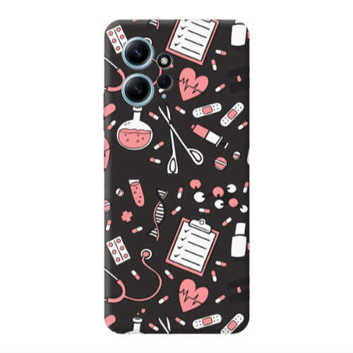 Xiaomi Redmi Note 12 4G Laboratory Black Colored Silicone TPU Θήκη