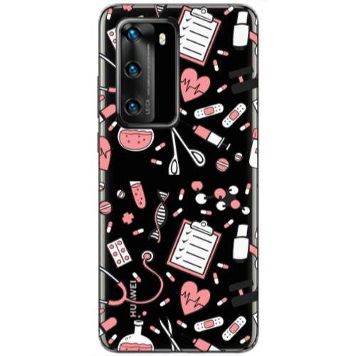 Huawei P40 Laboratory Transparent Silicone TPU Θήκη